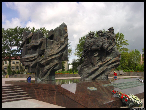 Grodno na Białorusi, pomnik sowieckiej strazy granicznej