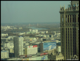 Warszawa, panorama poudniowo-wschodnia miasta